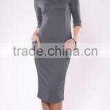 Next Season Long Sleeves Autumn Straight Dress for Office/Women Elegant Office Dress thumbnail-2