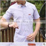 Men Short Sleeve Plaid Boys Casual Cotton Hawaiian Young Fashionable Elongated t Shirt for Men thumbnail-4