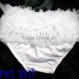 White Baby Ruffles Chiffon Bloomers Panties T7 thumbnail-1