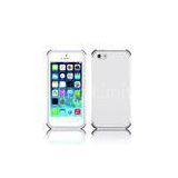 Ultra Thin White Plastic & Silicone Protective Cell Phone Case Cover For Iphone5