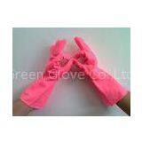 Paste Resin Pink Household Cleaning Gloves / Ladies Gardening Gloves thumbnail-1