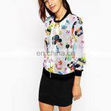 New Arrival Funny Printing Women Bomber Jacket Wholesale thumbnail-4