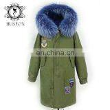 Army Green Winter Jacket Men Warm Casual Parka, Raccoon Fur Coats Big Size thumbnail-5