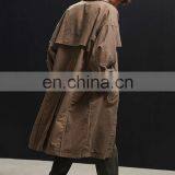 Fashion Winter Style Button Pocket Plain Loose Long Oversized Coat thumbnail-4