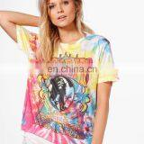 Low Price Custom Summer Beach Casual Short Sleeve Women Print t Shirt thumbnail-3