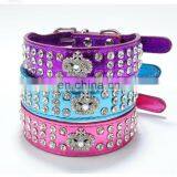Three Rows Crystal Diamond Crown Pet Collar Leash Training Dog Pulling Rope Pet Neck Chain Pet Supplies thumbnail-2