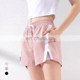High Quality Custom Women Drawstring Yoga Running Shorts Women's Shorts thumbnail-3