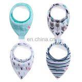 Customized Pattern Printing Eco-friendly 100% Cotton Durable Baby Bandana Drool Bibs Organic Baby Bib Bandana thumbnail-1