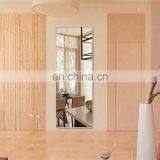 5mm Silver Wall Mirror Decorative Frameless Mirror Sheet With Beveled Edge