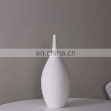 Nordic Simple Minimalism Potbelly On Glazed Milky White Home Ceramic Vase Porcelain For Table Decoration thumbnail-2