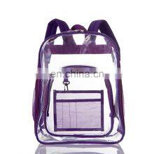 Custom Clear Pvc Waterproof, Backpack Large Capacity Black Children Unisex Backpack School Bags/ thumbnail-3