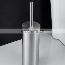 Black Luxury Bathroom Large Cheap Eco Friendly Modern Hotel Designer Clean Round Stainless Steel Toilet Brush thumbnail-5