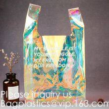 HOLOGRAPHIC, NEON TOTE, PVC BAG, VINYL SHOPPER, TOILETRY, BIKINI, SWIMWEAR, BEACHWEAR thumbnail-5