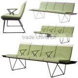 Good Price Europe Patented Indoor Public Waiting Chair Seating Benches for Airport Salon Bus Station Hospitable H63D-M thumbnail-5