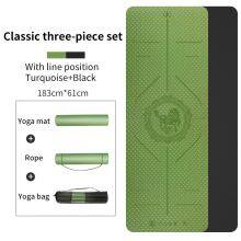 Eco Friendly Natural Custom Printed Exercise 6mm TPE Yoga Mat thumbnail-5