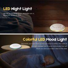 Portable White Noise Sound Machine With Atmosphere Lamp 28 Sleep Music Timer Night Light for Baby Adults Sleeping thumbnail-3