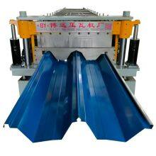 High Quality European Standard Standing Seam Metal Roof Machine Colored Steel Tile Forming Equipment For Sale Factory thumbnail-1
