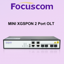 Focuscom GP5900-02 Mini XGSPON OLT 2-Port Layer 3 Managed Optical Line Terminal With 10G SFP+ Uplink High-Speed FTTH Solution for Small ISPs XGPON OLT thumbnail-1
