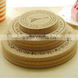 natural cork coasters trivet