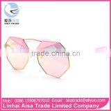 Fashionable Casual Special Shape Metal Women Accessories Anti-Uv China Sunglasses thumbnail-1