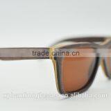 2015 New Fashion Handmade Custom China Polarized Skateboard Wooden Sunglasses(SS1012) thumbnail-1