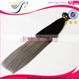 Wholesale Top quality ombre hair extension 100% human hair nano ring hair