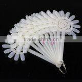 120tips Plastic Nail Beauty Flower Design Nail Color Chart Display