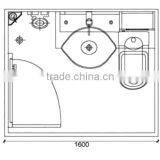 Populer Modular Bathroom Design With Wash Basin thumbnail-2