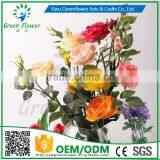 2016 Wholesale Latex Roses Artificial Flowers PU Rose Real Touch Bouquet Wedding Bridal Decor Display Flower thumbnail-4