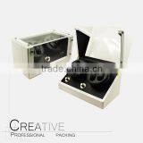 4+0 Custom Wood Motor White Watch Winder