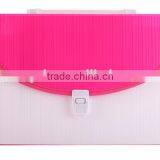 Stationery Office Use A4/FC Colorful Transparent Plastic Wallet PP Folding Plastic Wallet thumbnail-3
