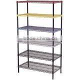Adjustable Metal 4 Tiers Chrome Carbon Steel Wire Shelving Rack thumbnail-6