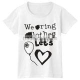 Girls Women Short Sleeve Tshirt Heart Design Comfortable Tees