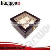 6 Slot Wooden Watch Packaging Case,glossy Wooden Watch Box With Transparent Glass Window,2016 Wholesale Watch Box