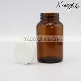 tamper proof cap glass medicine bottles brown color