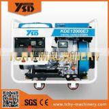 KDE15000E 12KVA silent small air cooled portable generator silent diesel generator with2V88