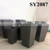 Custom color garden fiberglass square plant pot