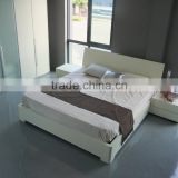 White lacquer bed set king bed