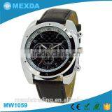 Alloy Leather Band Watch for Men thumbnail-1