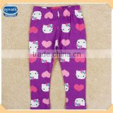 (G5298) PPW 18M-6Y NOVA kids cute cat printing lovely pants for baby girls trousers fashion girls casual pants