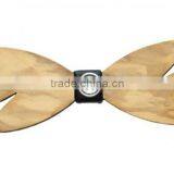 Wholesale Handmade Mens Wooden Bow Ties Wood Tie With a Box thumbnail-1