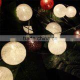 Led Christmas Holiday Party Wedding Decoration Cotton Colorful Ball Bettery Solar Fairy String Cotton Ball Light thumbnail-5