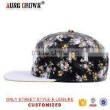 Wholesale High Quality Panels Custom Snapback Cap Leather thumbnail-3