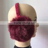 2016 Winter Big Size Faux Fox Fur Earmuffs Ear Muff Artificial Raccon Fur Warm Ear Cover Ladies Earmuffs thumbnail-2