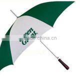 Cheap Promotional Advertising Auto Open Green Leading Golf Umbrella thumbnail-2
