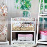 Modern Rural Style Top Grade Wood Footstool With Weaving Baskets thumbnail-3