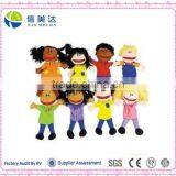 Plush Kids Hand Puppets Set of 8 Multi-Ethnic Educational Puppets thumbnail-1