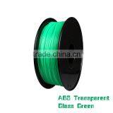 3D Printer Material Filament ABS Transparent Glass Green