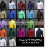 Mens 100% Cotton Poplin Long Sleeve Shirt thumbnail-1