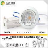 Sunset Dimmable High Cri88 2000k to 2800k Warm White Ultra Thin Led Downlight Direct sz Manufacture Price